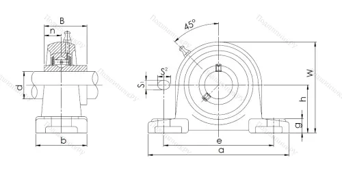 Подшипниковый узел UCP 205 в Туле