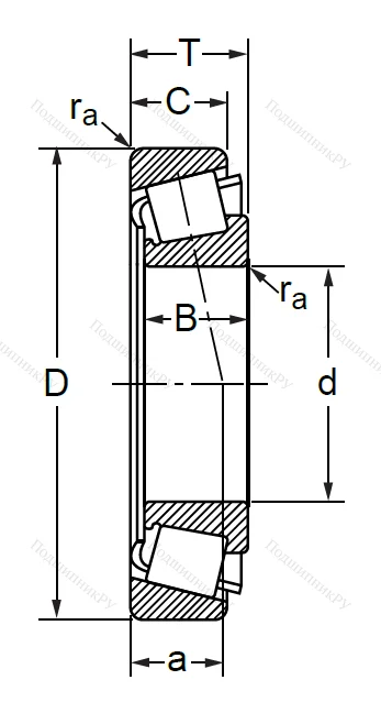 Конический роликовый подшипник 2007938 (32938) в Туле