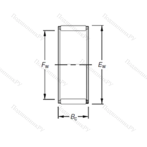 Подшипник игольчатый радиальный K 22X 26X 18H
