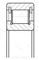 Подшипник  NCL 214 (102214) размер 70x125x24 от производителя  SKF