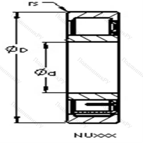 Подшипники роликовые радиальные с цилиндрическими роликами NU 2228 EM от производителя  AST