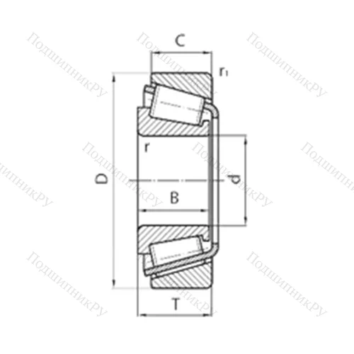 Подшипник роликовый радиально-упорный 28KW 02 от производителя  NSK