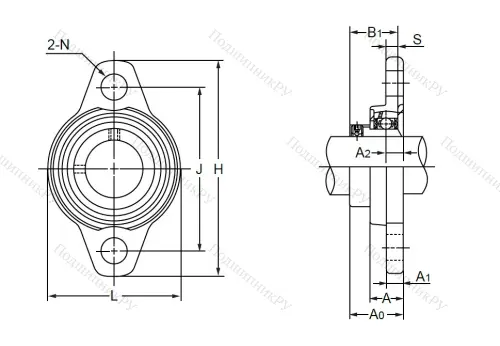 Подшипниковый узел UFL 004 N в Туле
