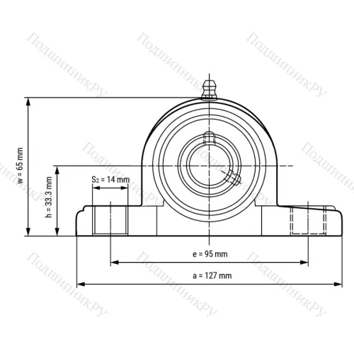 Подшипниковый узел SS-UCPPL 203 - Вал: 17 мм от производителя  LPZ