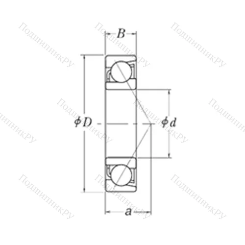 Подшипник шариковый радиально-упорный LJT 10.1/2