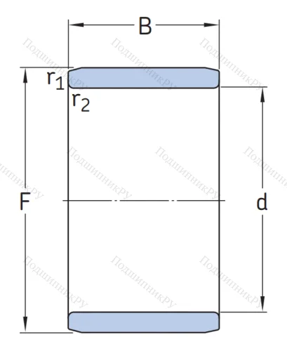Игольчатый подшипник внутреннее кольцо IR 10x14x16 от производителя  SKF