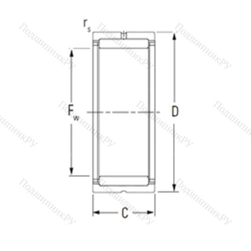 Подшипник игольчатый радиальный NK 24/20