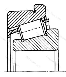 Подшипник  30228R (67228) размер 140x250x45,75 от производителя  SKF