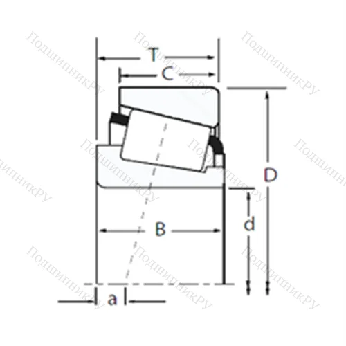 Подшипник роликовый радиально-упорный H 247548/H 247510 от производителя  TIMKEN