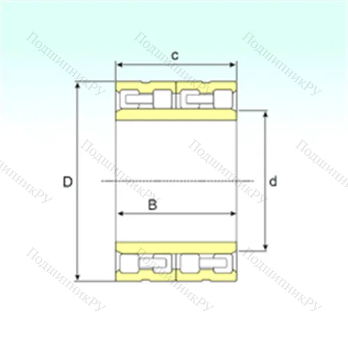 Подшипник роликовый радиальный FC 4054170 от производителя  ISB Подшипник роликовый радиальный FC 4054170 от производителя  ISB