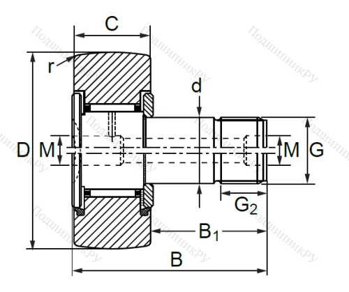 Опорный ролик  KR 30 PP в Туле