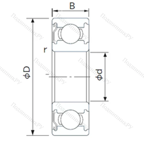 Подшипник шариковый радиальный BB 1B 363171C/HN 3 от производителя  SKF
