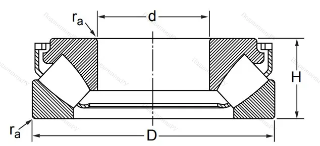 Упорный роликовый подшипник 29416 M (9039416 Л ГОСТ) в Туле