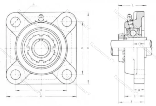 Подшипниковый узел UKF 211 в Туле