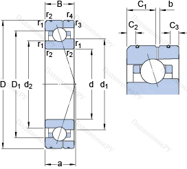 Подшипник 7015 CE/HCP 4AL