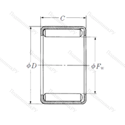Подшипник игольчатый радиальный Y-66
