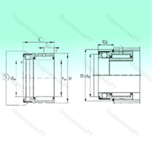 Подшипник комбинированный NX 10 от производителя  NBS