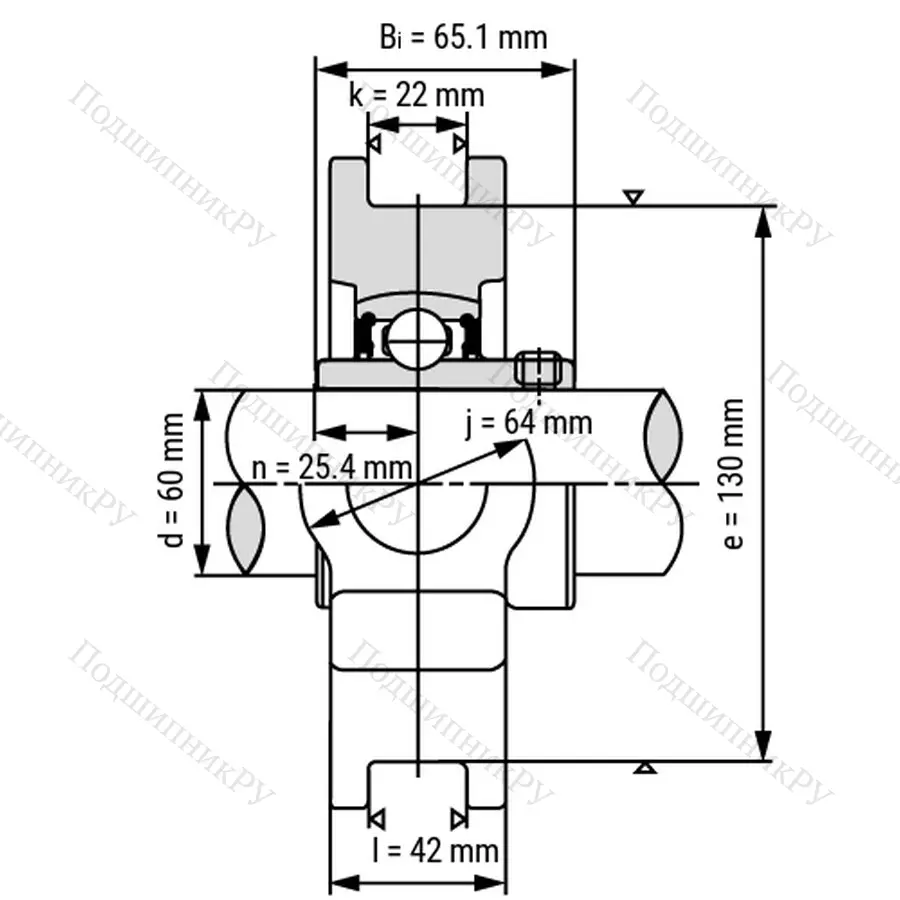 Подшипниковый узел UCT 215 - Вал: 75 мм