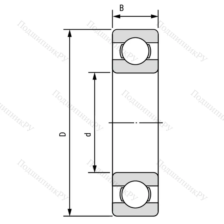 Модификация подшипника 310 размер 50x110x27 ГПЗ-900