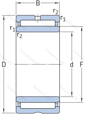 Игольчатый подшипник NKI 42/20 от производителя  SKF