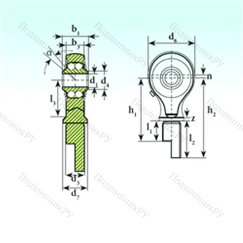 Подшипник шариковый радиальный самоцентрирующийся TSM 08-00 BB-E