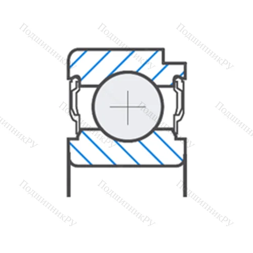Подшипник шариковый радиальный F-803196.07.KL-H 95A