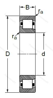 Цилиндрический роликовый подшипник 42609 Л (NJ 2309 M) в Туле