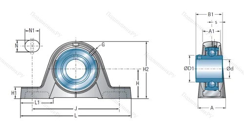 Подшипниковый узел UCPE 205 в Туле