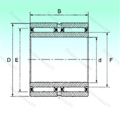 Подшипник игольчатый радиальный NAO 25x42x32 - ZW