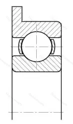 Модификация подшипника 1840095 размер 5x13/14,5x4 от производителя  ГПЗ-200