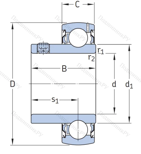 Корпусный подшипник YAT 204 в Туле