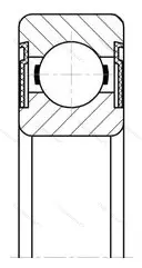 Подшипник  62209-2RS (180509) размер 45x85x23 от производителя  SKF