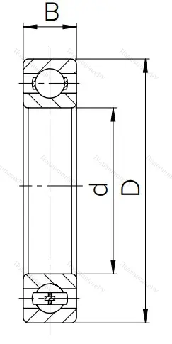 Шариковый однорядный подшипник 80106 (6006 ZZ) в Туле