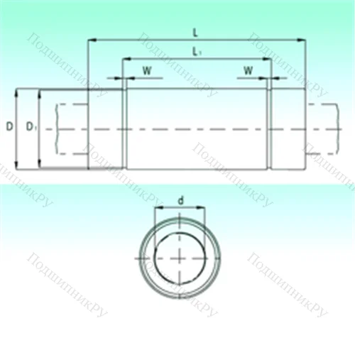 Подшипник шариковый линейный KBL 30123