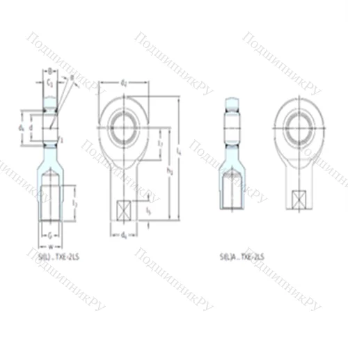 Подшипник скольжения сферический SIL 60TXE-2LS от производителя  SKF