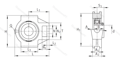 Подшипниковый узел PTUEY 25-XL в Туле