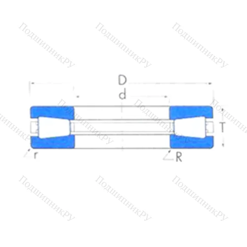 Подшипник роликовый упорный T 2520