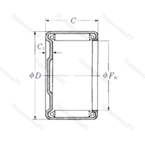Подшипник игольчатый радиальный M-15161