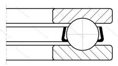 Модификация подшипника 5-8312 размер 60x110x35