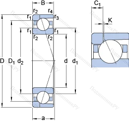 Подшипник 71934 CD/P 4AH 1 в Туле