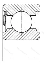 Подшипник  6210-RS (160210) размер 50x90x20 от производителя  SKF