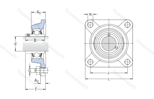 Подшипниковый узел FY 35 TF в Туле