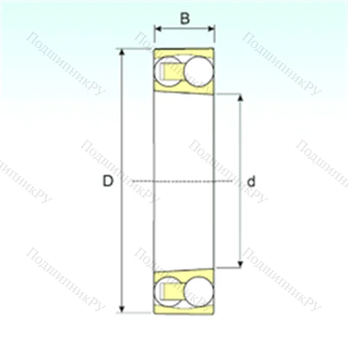 Подшипник шариковый радиальный самоцентрирующийся 1311 KTN 9