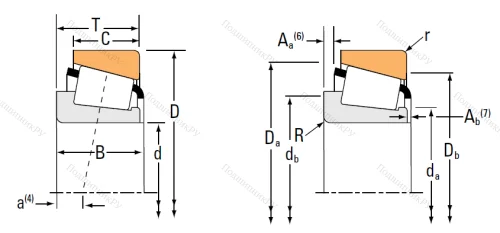 Конический роликовый подшипник 31310 от производителя  TIMKEN