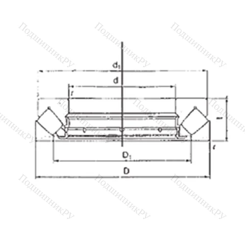 Подшипник роликовый упорно-радиальный 29413M