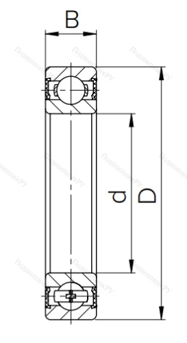 Шариковый однорядный подшипник 70-180110 (6010 2RS С3) в Туле
