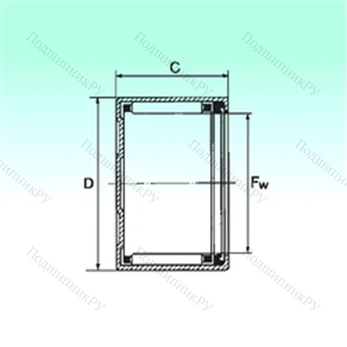 Подшипник игольчатый радиальный BK 1614 RS от производителя  NBS