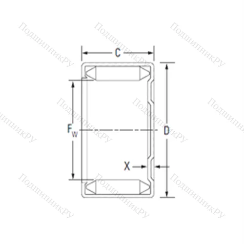 Подшипник игольчатый радиальный M 16121-1