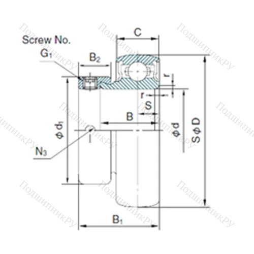 Подшипник шариковый радиальный