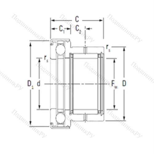 Подшипник комбинированный NAXK 12Z
